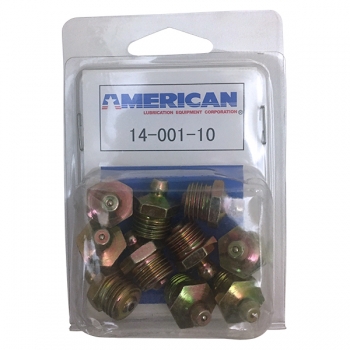 10 Piece 14-001 Grease Fitting Display Pack
