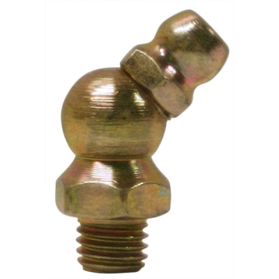 1/4&quot;-28, 45 Degree, .88&quot; Long, Grease Fitting