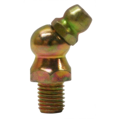1/4&quot;-28, 45 Degree, .97&quot; Long, Grease Fitting