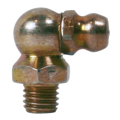 1/4&quot;-28 Taper, 90 Degree, .69&quot; Long, Grease Fitting