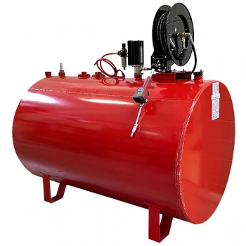 525-Gallon Double-Wall Horizontal Round Tank Package