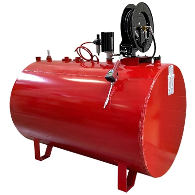 525-Gallon Double-Wall Horizontal Round Tank Package