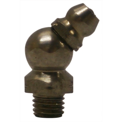 1/4&quot;-28 Taper, 45 Degree, .88&quot; Long, Stainless Steel Grease Fitting
