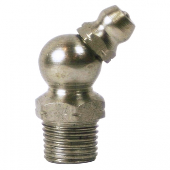 1/8&quot; PTF, 45 Degree, .99&quot; Long, Stainless Steel Grease Fitting