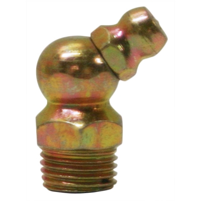 Metric 10 x 1 Taper, 45 Degree, .93&quot; Long, Grease Fitting
