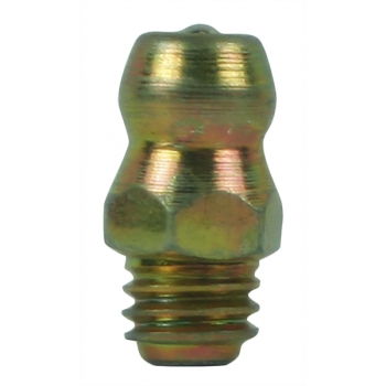 Metric 6 x 1 Taper, Straight, .53&quot; Long, Grease Fitting