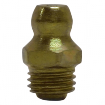 Metric 8 x 1 Taper, Straight, .59&quot; Long, Grease Fitting