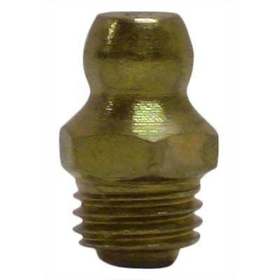 Metric 8 x 1 Taper, Straight, .59&quot; Long, Grease Fitting