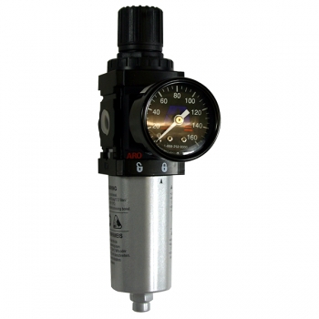 1/4&quot; Module/Air 1000 Series Piggyback Filter/Regulator with Gauge