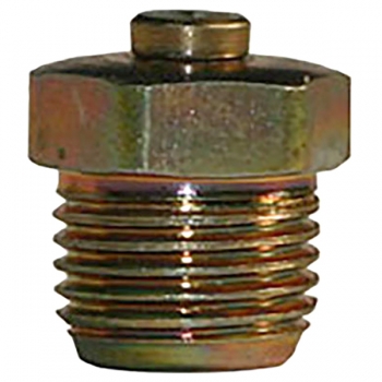 1/8&quot; PTF, Straight, .50&quot; Long, Vented Grease Fitting