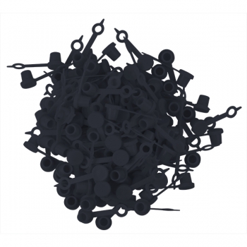 Bag of 100 Black Fitting Caps