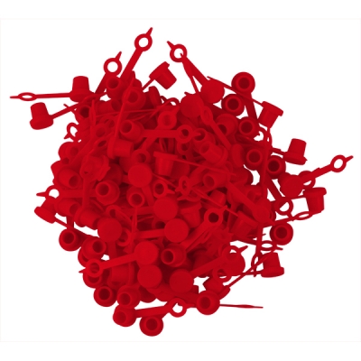 Bag of 100 Red Fitting Caps