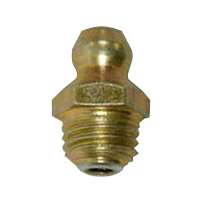 Metric 8 x 1 Taper, Straight, .59&quot; Long, Grease Fitting