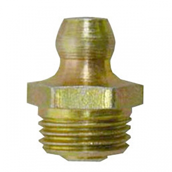 Metric 10 x 1 Taper, Straight, .6&quot; Long, Grease Fitting
