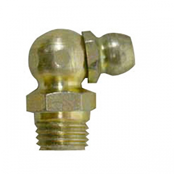 Metric 8 x 1 Taper, 90 Degree, .7&quot; Long, Grease Fitting