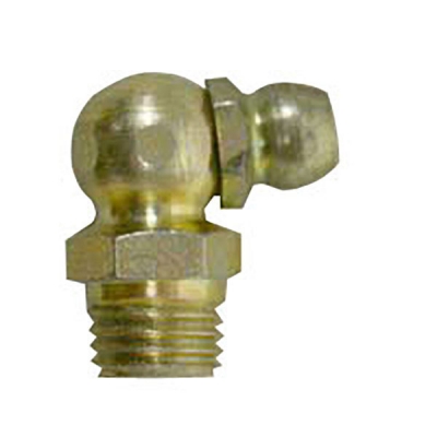 Metric 8 x 1 Taper, 90 Degree, .7&quot; Long, Grease Fitting