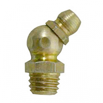 Metric 8 x 1.25 Taper, 45 Degree, .89&quot; Long, Grease Fitting