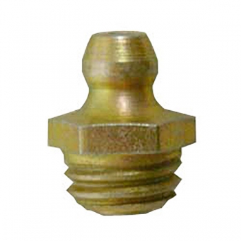Metric 10 x 1.5 Taper, Straight, .6&quot; Long, Grease Fitting