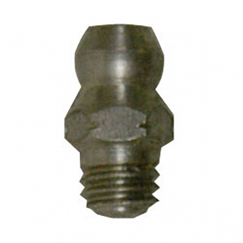 Metric 6 x 1 Taper, Straight, .53&quot; Long, Stainless Steel Grease Fitting