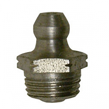 Metric 10 x 1 Taper, Straight, .6&quot; Long, Stainless Steel Grease Fitting