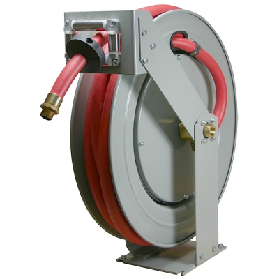 3/4&quot; x 50&#039; Platinum Series Premium Double-Arm Diesel Fuel &amp; Oil Reel with Rubber Hose