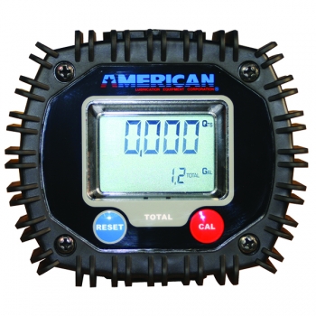 Stationary Digital Oil Meter Field Replaceable Electronics, 1/2&quot; NPT (F) Inlet/Outlet