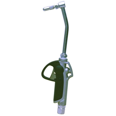 Non-Metered Control Handle for Gear Oil with Rigid Extension &amp; 90 Degree Manual Non-Drip Nozzle