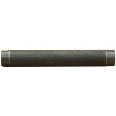 13&quot; Long Black Steel Downtube, 1-1/2&quot; NPT (M) Couplings
