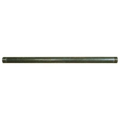 28&quot; Long Black Steel Downtube, 1-1/2&quot; NPT (M) Couplings