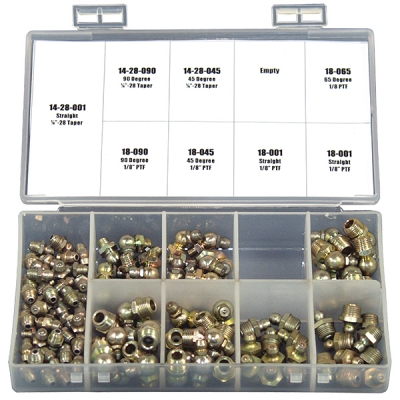 110-Piece Standard Grease Fitting Assortment