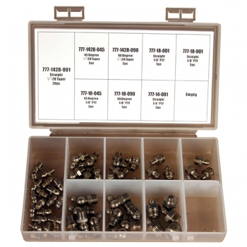 55-Piece Stainless Steel Grease Fitting Assortment