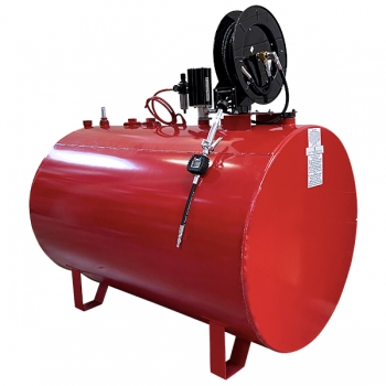 525-Gallon Double-Wall Horizontal Round Tank Package