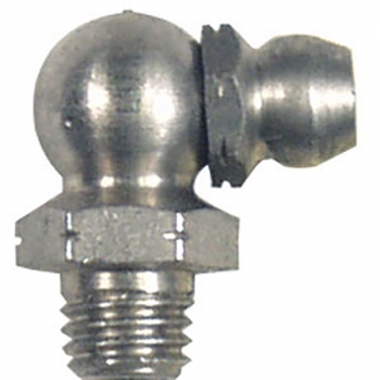 1/4&quot;-28 Taper, 90 Degree, .69&quot; Long, Stainless Steel Grease Fitting