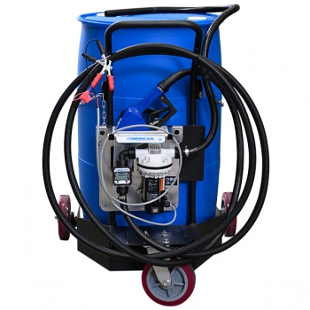 Portable 12-Volt DEF Pump Package with Automatic Nozzle for 55-Gallon Drums