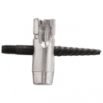 Extractor &amp; Re-Threading Tool for Replacing Broken 1/4&quot;-28 Grease Fittings