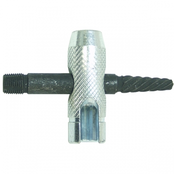 Extractor &amp; Re-Threading Tool for Replacing Broken 1/8&quot; Pipe Thread Grease Fittings