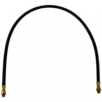 36&quot; One-Wire Braid Rubber-Covered Flex Whip Hose, 1/8&quot; NPT (M)